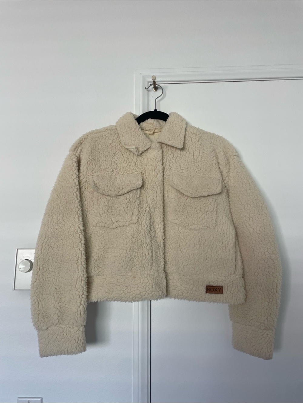 Roxy Beige Teddy Sherpa Jacket